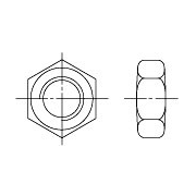 Гайка шестигранная, класс точности B ГОСТ 5915-70 - 2 Гайка шестигранная, класс точности B ГОСТ 5915-70 - фото - 2
