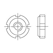 Гайка круглая шлицевая ГОСТ 8530-90 - фото - 2