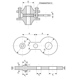Поворотная заглушка Т ММ 25 01 06 - фото - 1