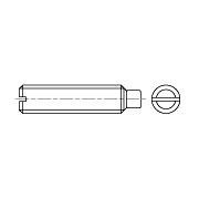 Винт установочный с квадратной головкой и цилиндрическим концом, класс точности А,В ГОСТ 1482-84 - 2 Винт установочный с квадратной головкой и цилиндрическим концом, класс точности А,В ГОСТ 1482-84 - фото - 2